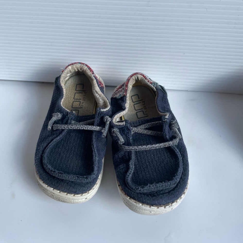 Hey Dude Toddler Navy Moccasins